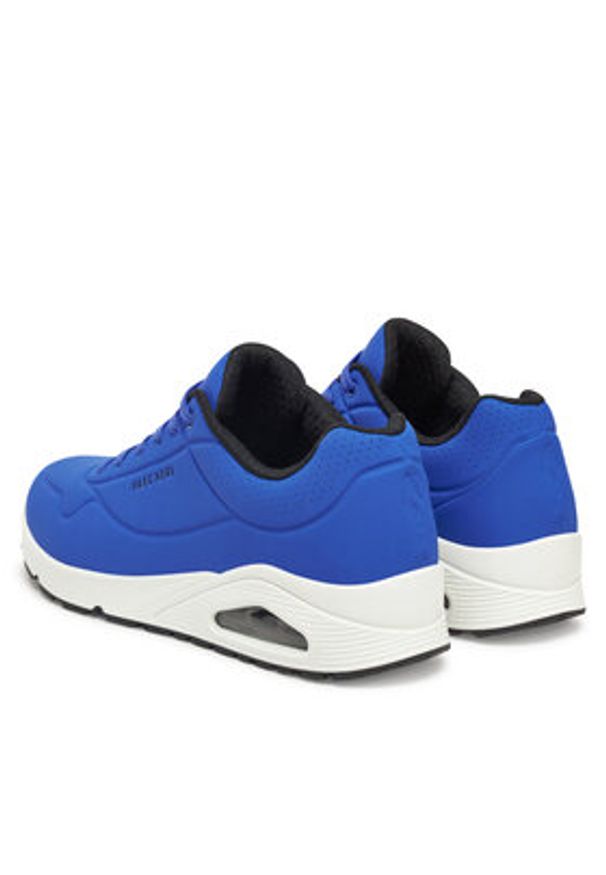 skechers - Skechers Sneakersy Uno - Stand On Air 52458/BLW Niebieski. Kolor: niebieski. Materiał: skóra