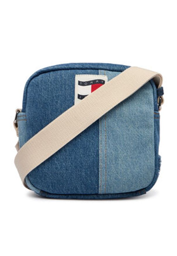 Tommy Jeans Saszetka Tjm Denim Patchwork Reporter AM0AM14287 Niebieski. Kolor: niebieski. Materiał: materiał