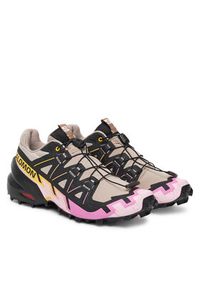 salomon - Salomon Buty do biegania Speedcross 6 L47980800 Beżowy. Kolor: beżowy. Materiał: materiał. Model: Salomon Speedcross #4