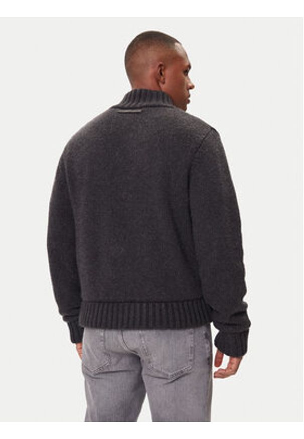 Guess Jeans Kardigan M5BR07 Z0662 Szary Regular Fit. Kolor: szary. Materiał: wełna, syntetyk