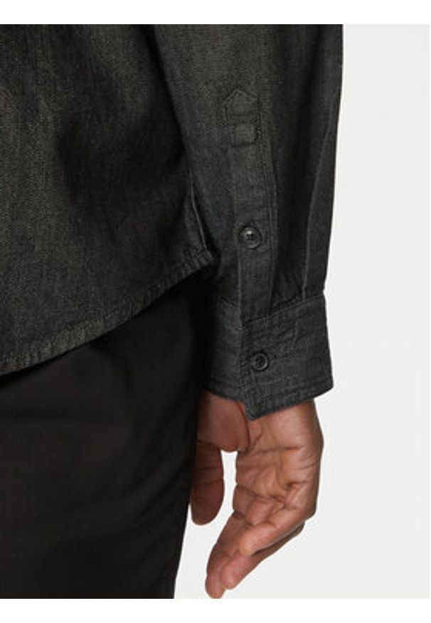 Guess Jeans Koszula M5RH56 D5M91 Czarny Comfort Fit. Kolor: czarny. Materiał: bawełna