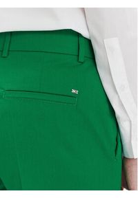 TOMMY HILFIGER - Tommy Hilfiger Spodnie materiałowe WW0WW40504 Zielony Straight Fit. Kolor: zielony. Materiał: bawełna, lyocell #5