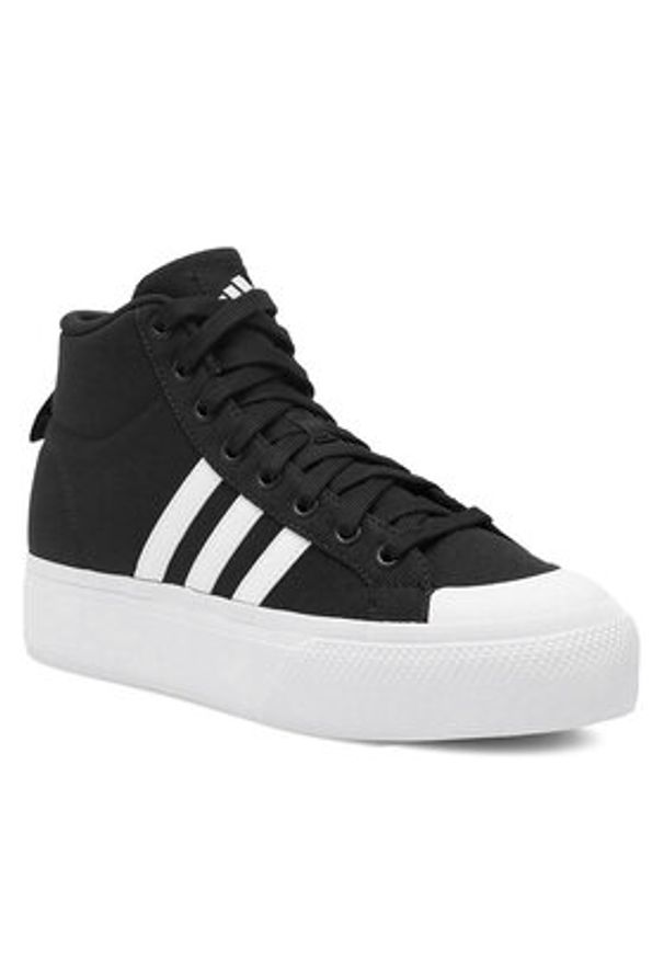 Adidas - adidas Sneakersy Bravada 2.0 Mid Platform IE2317 Czarny. Kolor: czarny. Materiał: materiał. Obcas: na platformie