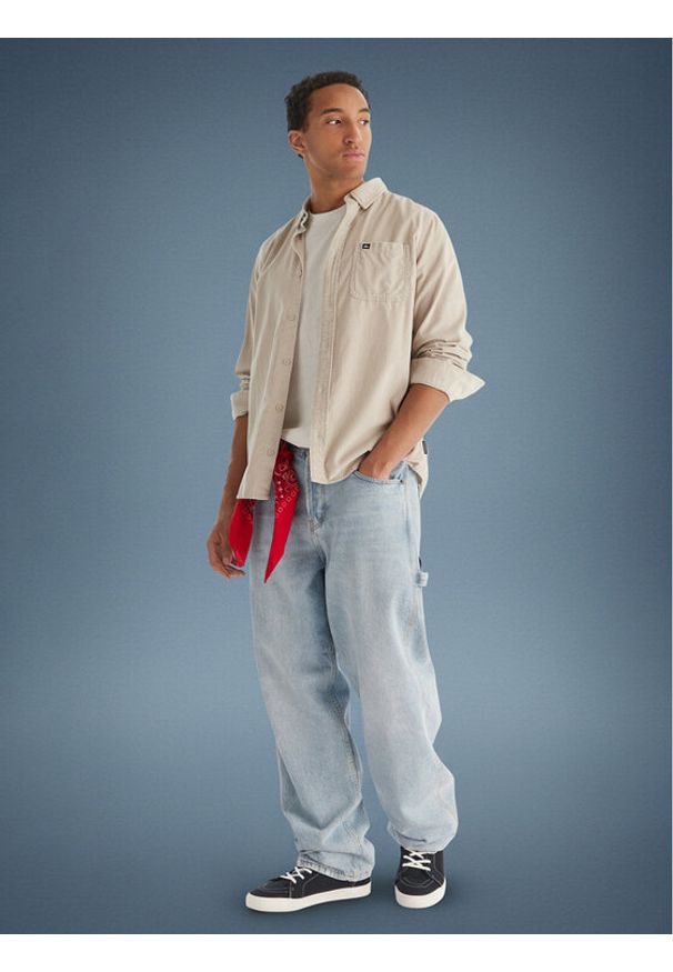 Quiksilver Koszula Smoke Trail EQYWT04652 Beżowy Regular Fit. Kolor: beżowy. Materiał: bawełna