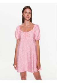 Edited Sukienka codzienna EDT6827002 Różowy A-Line Fit. Okazja: na co dzień. Kolor: różowy. Materiał: wiskoza. Typ sukienki: proste. Styl: casual