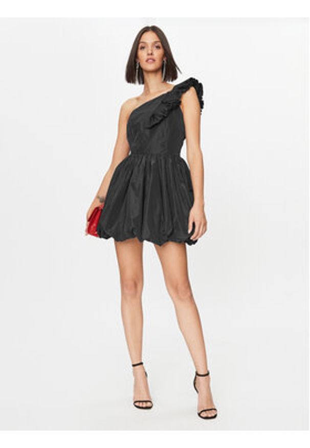 Rinascimento Sukienka koktajlowa CFC0019170002 Czarny Regular Fit. Kolor: czarny. Materiał: syntetyk. Styl: wizytowy