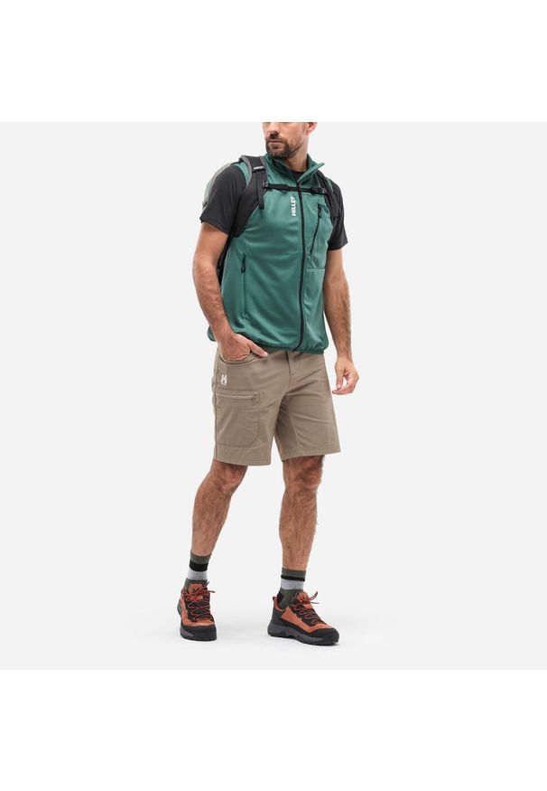 Spodenki trekkingowe męskie Millet Ubic Stretch Short M regular fit. Kolor: beżowy