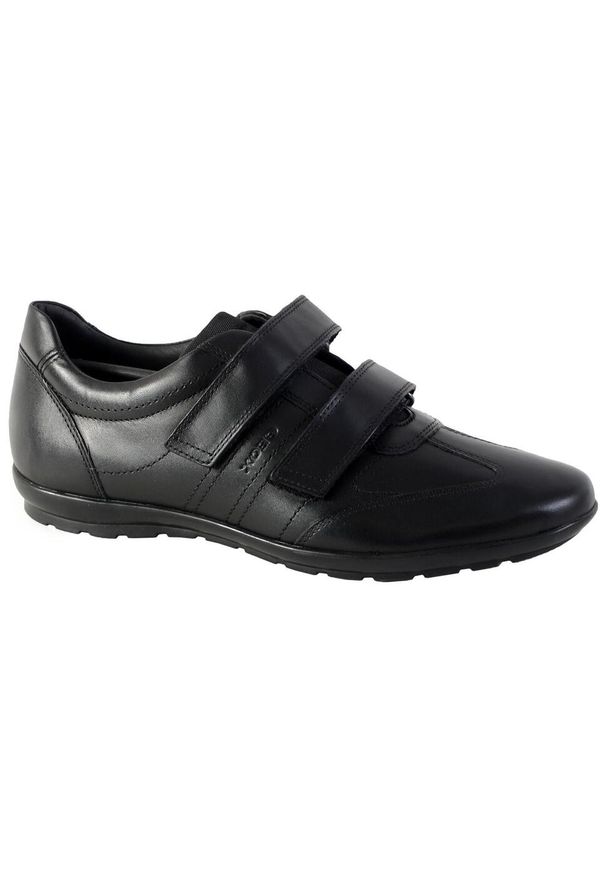 Buty codzienne z rzepami Geox Symbol. Okazja: na co dzień. Zapięcie: rzepy. Kolor: czarny