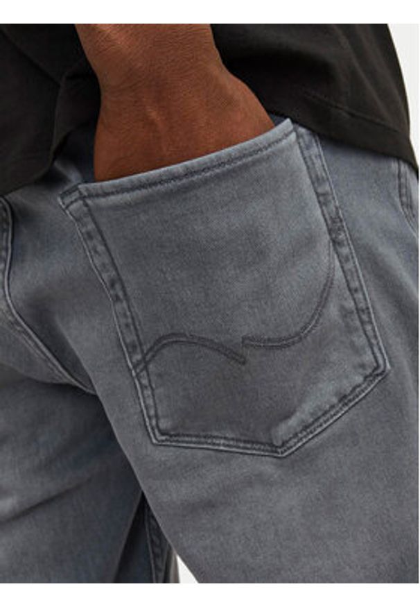 Jack & Jones - Jack&Jones Szorty jeansowe Rick 12249214 Szary Regular Fit. Kolor: szary. Materiał: bawełna