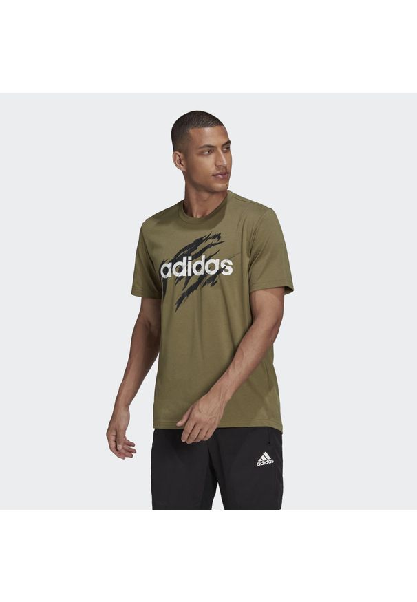 Adidas - Podkoszulek adidas AEROREADY Sport Tee, Mężczyźni. Kolor: zielony. Materiał: poliester, materiał