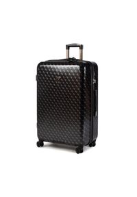 Guess Walizka duża Jesco Travel TWH838 99880 Czarny. Kolor: czarny