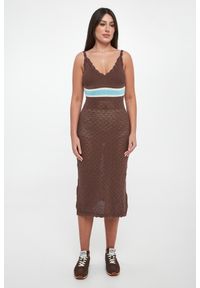 Ermanno Firenze - Sukienka ażurowa midi ERMANNO FIRENZE. Wzór: ażurowy. Długość: midi #2