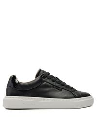 Calvin Klein Sneakersy Cupsole Lace Up W/Ml Lth HW0HW02119 Czarny. Kolor: czarny. Materiał: skóra