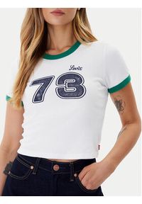 Levi's® T-Shirt Graphic Ringer A3523-0142 Biały Slim Fit. Kolor: biały. Materiał: bawełna #3