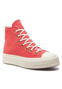 Converse Trampki Chuck Taylor All Star Lift A09914C Różowy. Kolor: różowy. Materiał: materiał