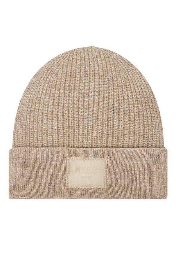 Guess Czapka AW5436 POL03 Beżowy. Kolor: beżowy. Materiał: wełna