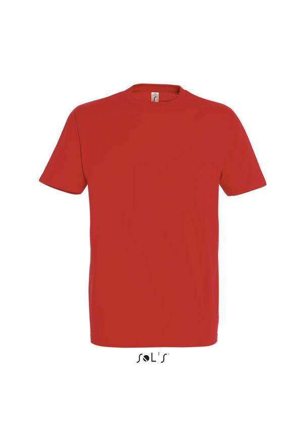 SOL'S - Koszulka Sol's Imperial. Kolor: czerwony. Materiał: bawełna. Sport: piłka nożna