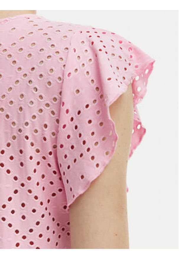 Vero Moda Bluzka Tassa 10286067 Różowy Loose Fit. Kolor: różowy. Materiał: syntetyk