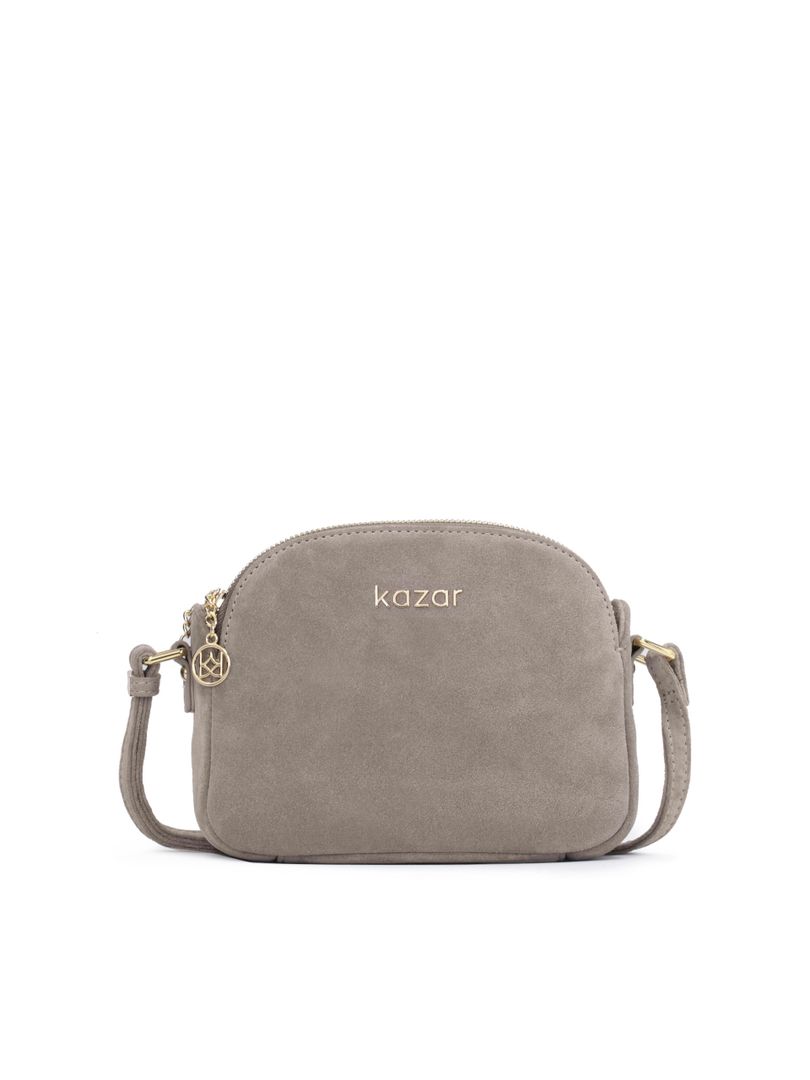 まぁ Torebka Kazar z aplikacjami, zamszowa, casualowa 55748-02-TP