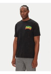 DC T-Shirt ADYZT05450 Czarny Heritage Fit. Kolor: czarny. Materiał: bawełna