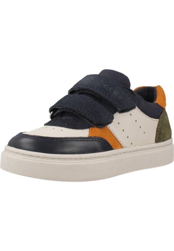 Geox - Buty GEOX B NASHIK BOY Wielokolorowy. Okazja: na co dzień. Kolor: wielokolorowy. Materiał: tkanina, skóra