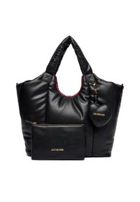 Love Moschino - LOVE MOSCHINO Torebka JC4321PP0NKM100A Czarny. Kolor: czarny. Materiał: skórzane #1