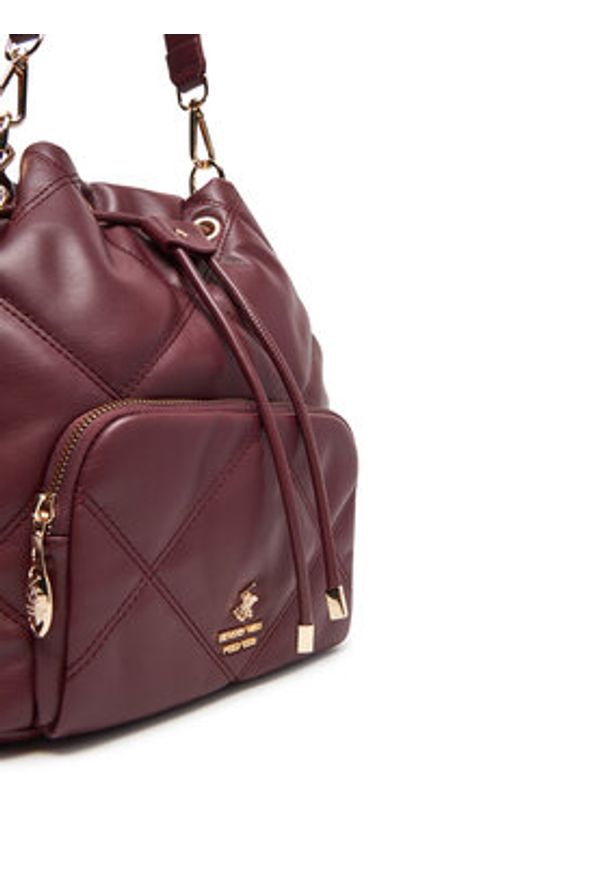 Beverly Hills Polo Club Torebka CEO-BHPC-C-011-08 Bordowy. Kolor: czerwony