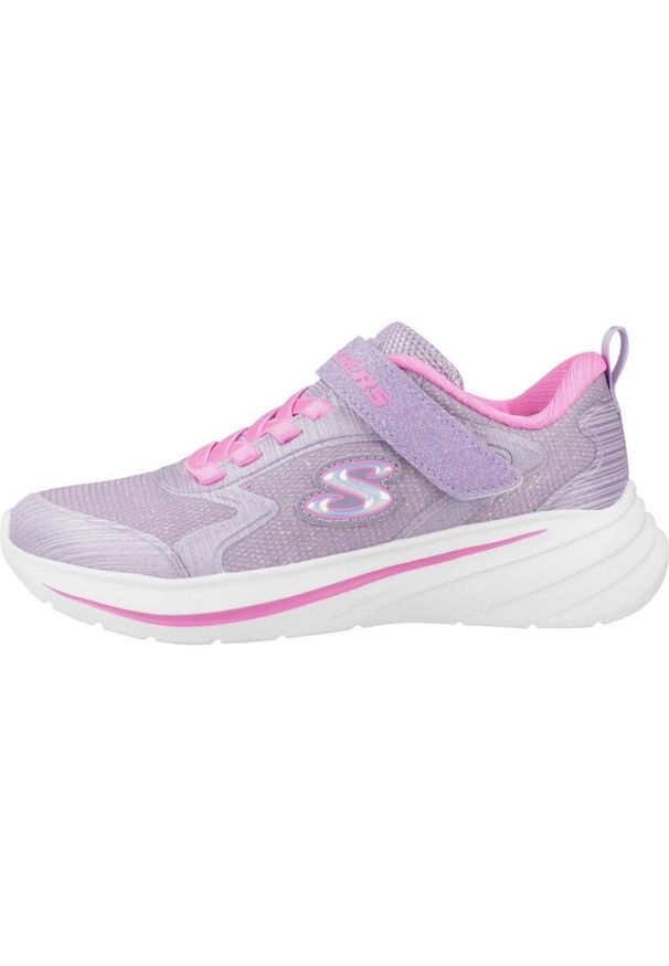 skechers - Kapcie SKECHERS WAVE 92 Fioletowy. Okazja: na co dzień. Kolor: fioletowy. Materiał: syntetyk, tkanina