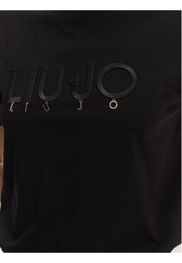 Liu Jo T-Shirt WA5007 JS923 Czarny Relaxed Fit. Kolor: czarny. Materiał: bawełna