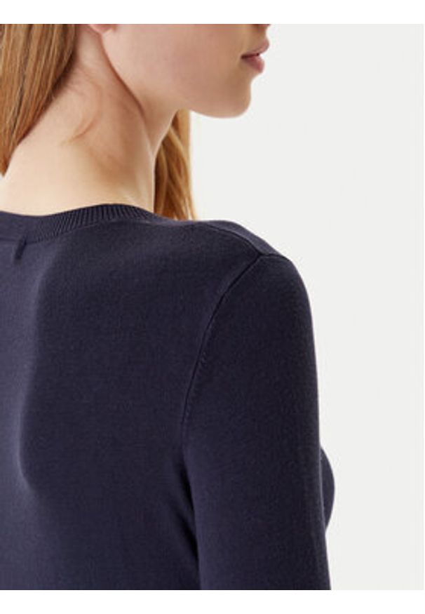 Guess Sweter W5YR23 Z2NQ2 Granatowy Regular Fit. Kolor: niebieski. Materiał: wiskoza