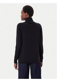 Weekend Max Mara Golf Kiku 2525366012 Czarny Regular Fit. Typ kołnierza: golf. Kolor: czarny. Materiał: jedwab #5