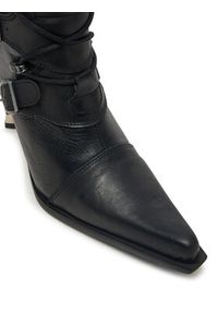 NEW ROCK Botki M-9373-S2 Czarny. Kolor: czarny. Materiał: skóra. Styl: rockowy #2