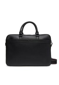 TOMMY HILFIGER - Tommy Hilfiger Torba na laptopa Th Corp Computer Bag AM0AM13222 Czarny. Kolor: czarny. Materiał: skóra