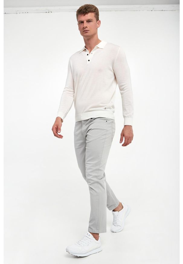 Liu Jo - Sweter męski z wełny merino LIU JO. Materiał: wełna