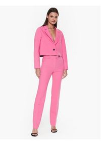 Sisley Spodnie materiałowe 4OLVLF02Q Różowy Regular Fit. Kolor: różowy. Materiał: syntetyk #3