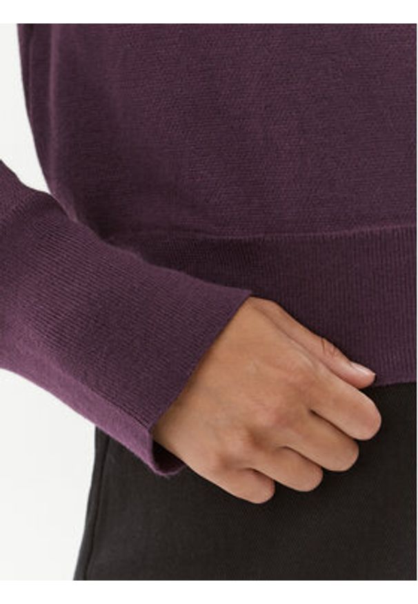 ROTATE Sweter Firm 1111522816 Fioletowy Relaxed Fit. Kolor: fioletowy. Materiał: bawełna