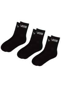 Vans Skarpety długie By Classic Crew VXNQBLK Czarny. Kolor: czarny. Materiał: materiał