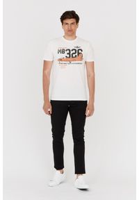 Aeronautica Militare - AERONAUTICA MILITARE Biały bawełniany t-shirt męski, Rozmiar XXL. Kolor: biały. Materiał: bawełna. Długość rękawa: krótki rękaw. Długość: krótkie