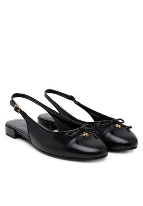 Tory Burch Sandały 166592 Czarny. Kolor: czarny. Materiał: skóra