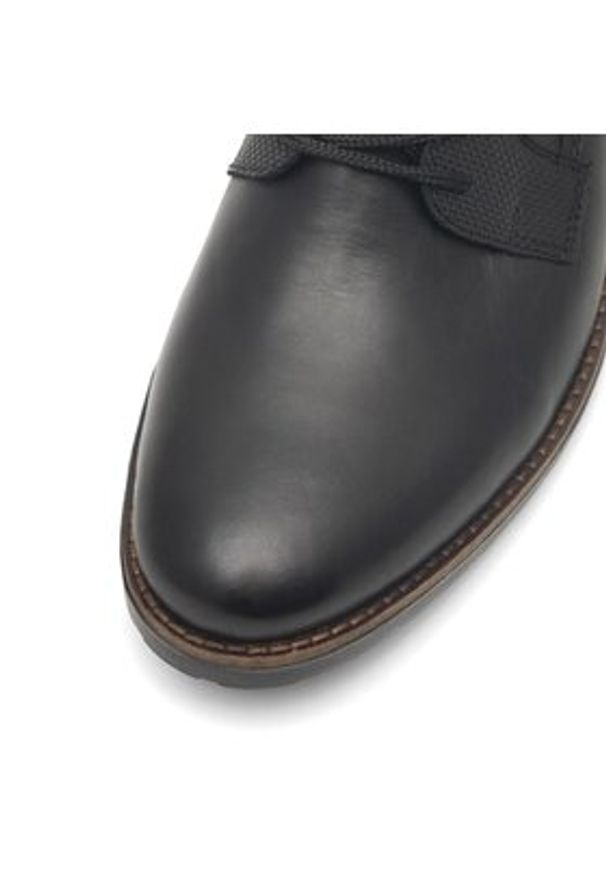 Rieker Półbuty 14603-00 Czarny. Kolor: czarny. Materiał: skóra