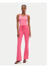 Juicy Couture Top Tied JCWCT125306 Różowy Slim Fit. Kolor: różowy. Materiał: bawełna #3