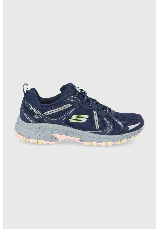 skechers - Skechers buty damskie kolor granatowy. Zapięcie: sznurówki. Kolor: niebieski. Materiał: guma