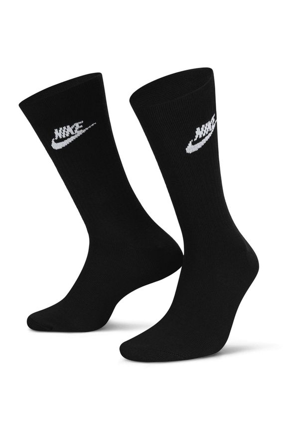 SKARPETY Nike Sportswear Everyday. Kolor: czarny. Materiał: poliester, materiał. Sport: turystyka piesza