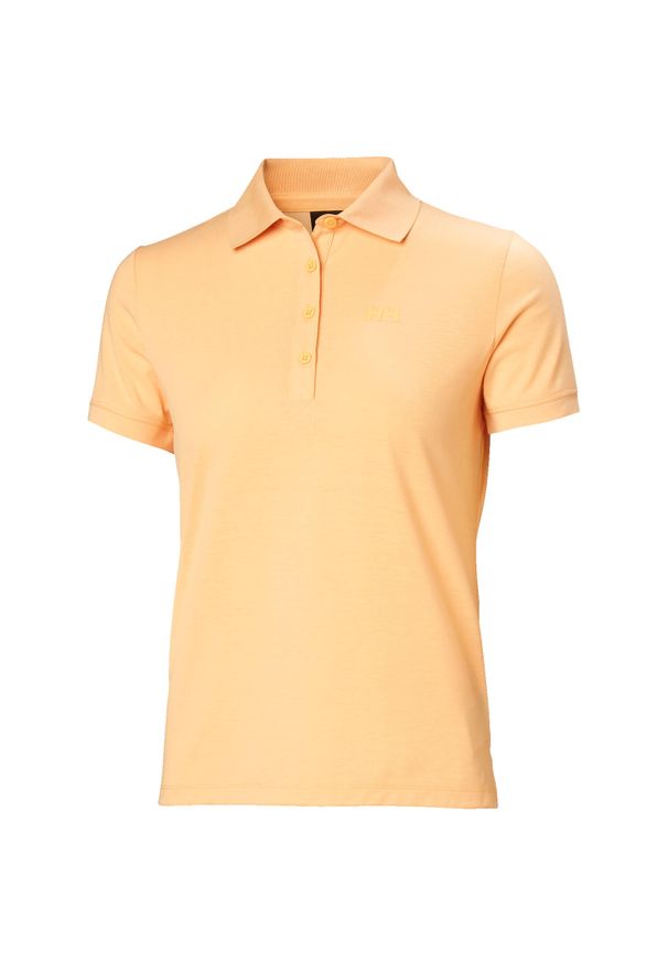 Damska koszulka polo Helly Hansen Siren. Typ kołnierza: polo. Kolor: pomarańczowy. Styl: klasyczny