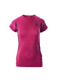 IQ - T-shirt Damski Treilo. Kolor: fioletowy, różowy, wielokolorowy. Sport: turystyka piesza
