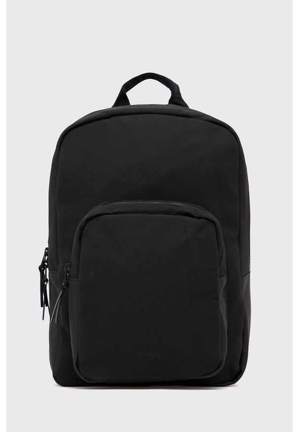Rains plecak 13970 Scuba Base Bag Mini kolor czarny duży gładki. Kolor: czarny. Wzór: gładki