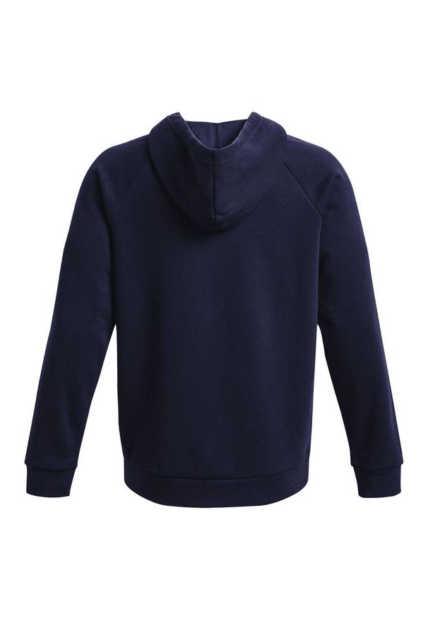 Under Armour - Męska Bluza Sportstyle Rival Fleece Z Pełnym Zamkiem Błyskawicznym. Kolor: niebieski