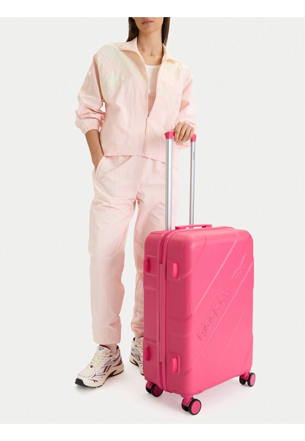 Reebok Walizka średnia CEO-RBK-029-M Różowy. Kolor: różowy