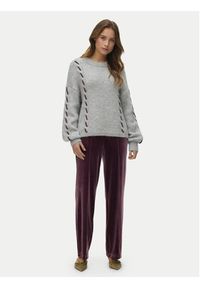 Vero Moda Sweter Ilina 10334866 Szary Loose Fit. Kolor: szary. Materiał: syntetyk #6