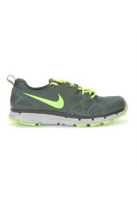 Buty do biegania męskie Nike Flex Trail. Kolor: zielony. Materiał: syntetyk, tkanina, materiał. Szerokość cholewki: normalna. Model: Nike Flex. Sport: bieganie
